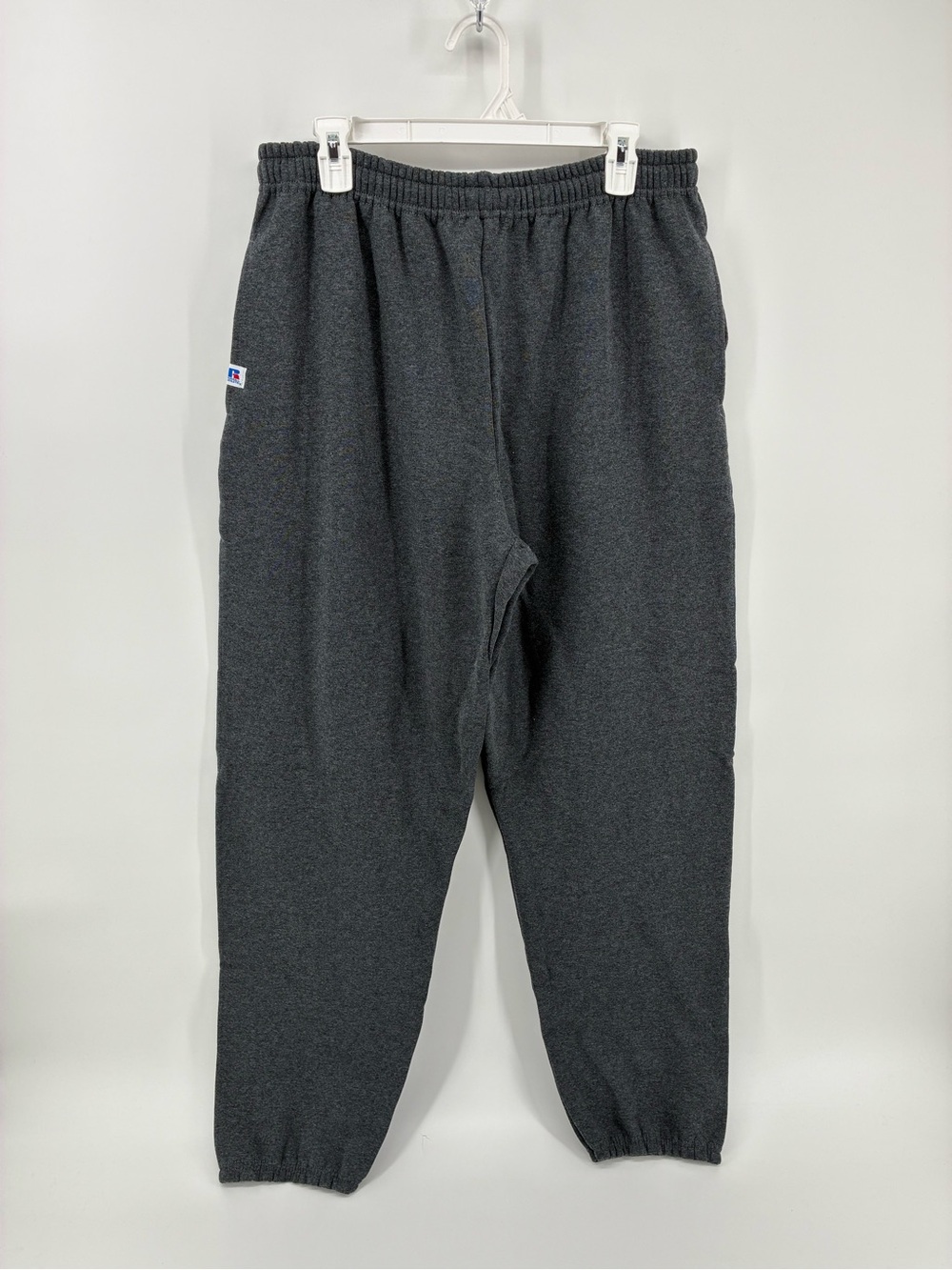 Russell Athletic Men's Dark Charcoal Elastic-Waist Sweatpants